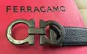 菲拉格慕（Ferragamo）腰带男士商务双面板扣皮带牛皮 3.5CM宽 送男友父亲节礼物礼盒装 黑棕荔枝纹/枪色扣679710-689134 实拍图