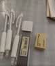 得力（deli）【开学必备】手护者大面积护套书写不累手 缓冲防断芯自动铅笔0.5mm(3笔 1铅芯) 白色 34110 实拍图