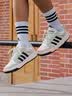 adidas ENTRAP美式校园风运动鞋少年感复古篮球风板鞋阿迪达斯   白色/金属暗银   40.5 实拍图