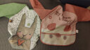 蓓兜(beedoll)儿童罩衣围兜防水防脏婴儿护衣饭兜宝宝画画围裙 小兔+小猪 实拍图