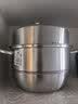 美厨（MAXCOOK）蒸锅 304不锈钢30CM三层蒸锅 加厚复底汤锅 燃气电磁炉通用 实拍图