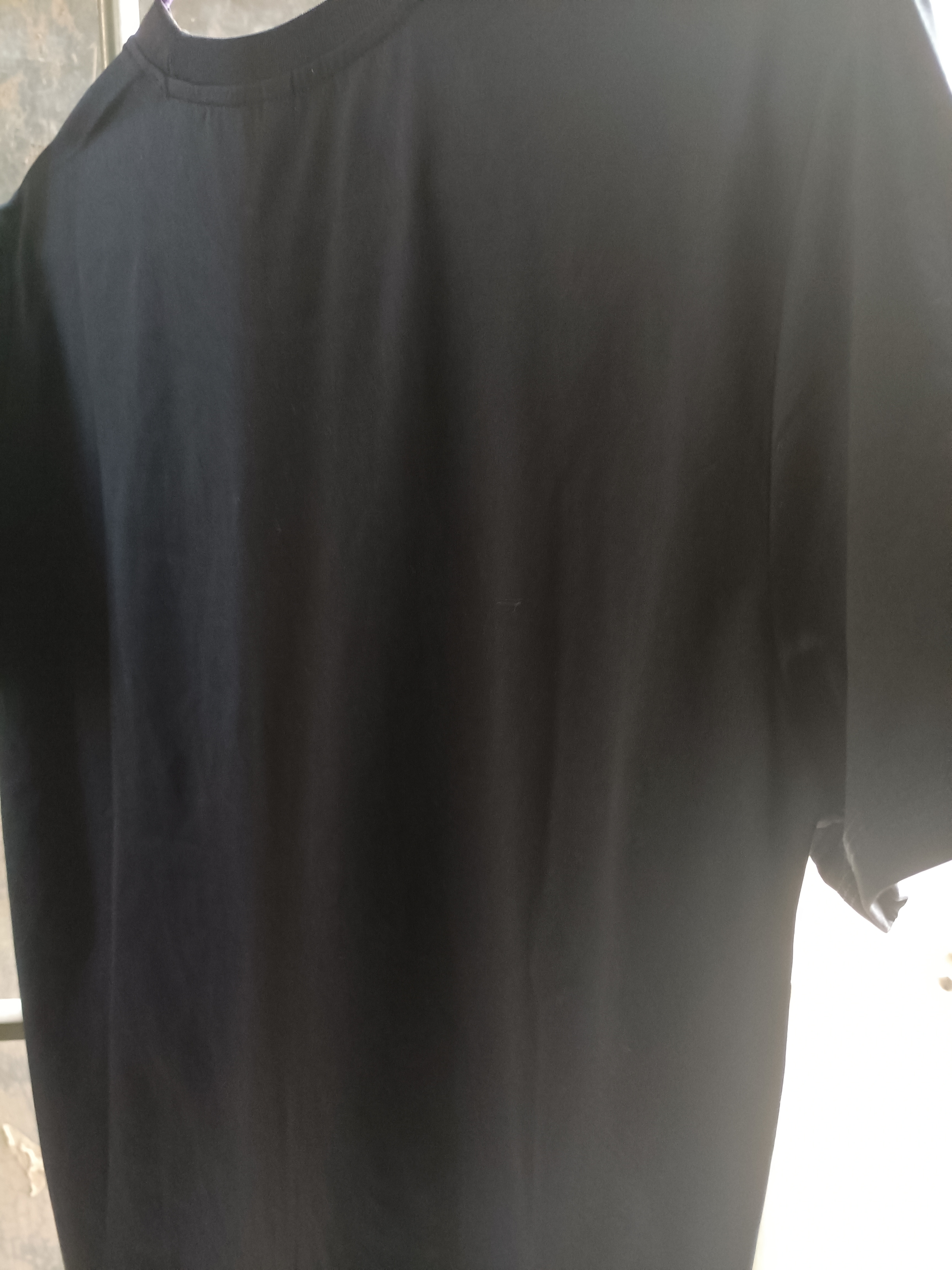 男女同款长袖德绒t恤打底衫短袖t恤内搭上衣 黑色 （微宽松，女拍小一码） M 实拍图