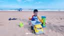 Hape(德国)宝宝大号加厚沙滩玩具挖沙玩水挖土便携折叠沙桶套装E4093 实拍图