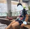佑游儿童泳衣男童游泳衣分体泳裤男孩透气温泉泳衣五件套32038蓝色4XL 实拍图