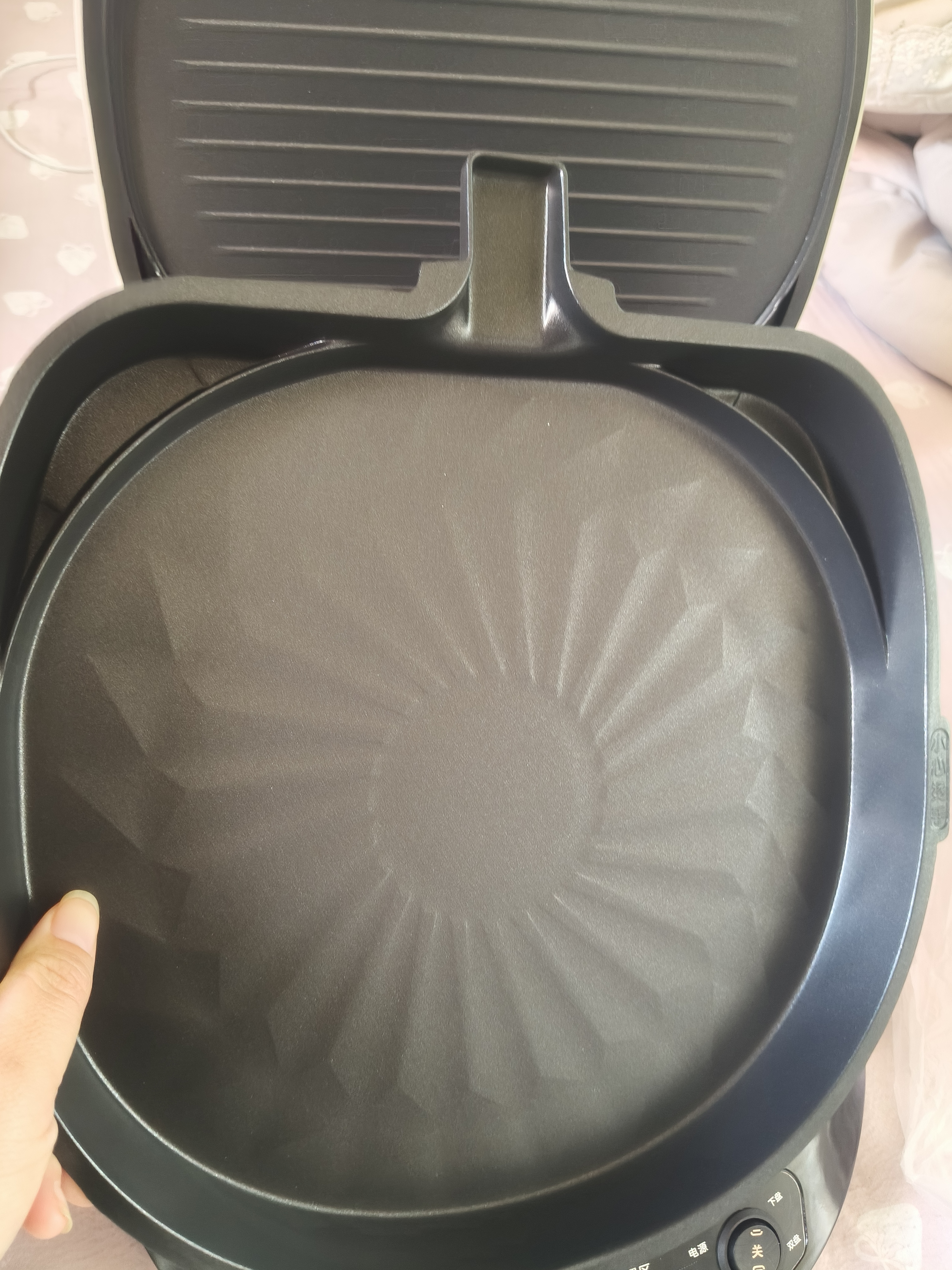 美的（Midea）电饼铛家庭用双面加热上下盘可拆洗煎饼铛煎烤机烙饼锅早餐机加深烤盘大火力大尺寸电饼档JKC3078 实拍图