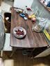 全品屋餐桌椅组合家用饭桌子小户型简约公寓快餐出租商用长方形电脑桌 胡桃木色 120cm 【宽60CM】单桌子 实拍图