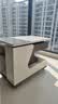 法莎蒂客厅边几可移动沙发边桌意式极简边柜小推车茶几置物架 BJ3024【白+胡桃色】可移动小推车边几 实拍图