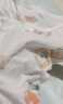 贝乐咿婴儿衣服短袖连体衣夏季薄款男女新生儿纯棉无骨a类宝宝空调服 5228罗马天空+5227动物乐园 73cm 实拍图