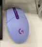 罗技（G）G304/G304X 无线电竞游戏鼠标 轻质便携 FPS 打瓦 三角洲 无畏契约外设必备 吃鸡 CS2 G304紫色 实拍图