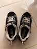 Skechers斯凯奇学生童鞋熊猫鞋男女童运动鞋老爹鞋魔术贴休闲跑鞋996212L 实拍图