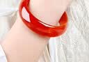 凤禧珠宝红玛瑙玉手镯玉石镯子玉镯女士款本命年生日礼物送女朋友礼品 实拍图
