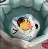 鲸保婴儿游泳圈0-3个月脖圈 新生儿游泳圈宝宝洗澡颈圈K5012蓝色中码 实拍图