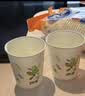 妙洁纸杯 100只*228ML 加厚挺食品级商务办公用品咖啡一次性茶水杯子 实拍图
