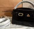 CHARLES&KEITH鳄鱼纹凯莉包手提斜挎婚包包女包生日礼物送女友CK2-50270880-1 Black黑色 S 实拍图
