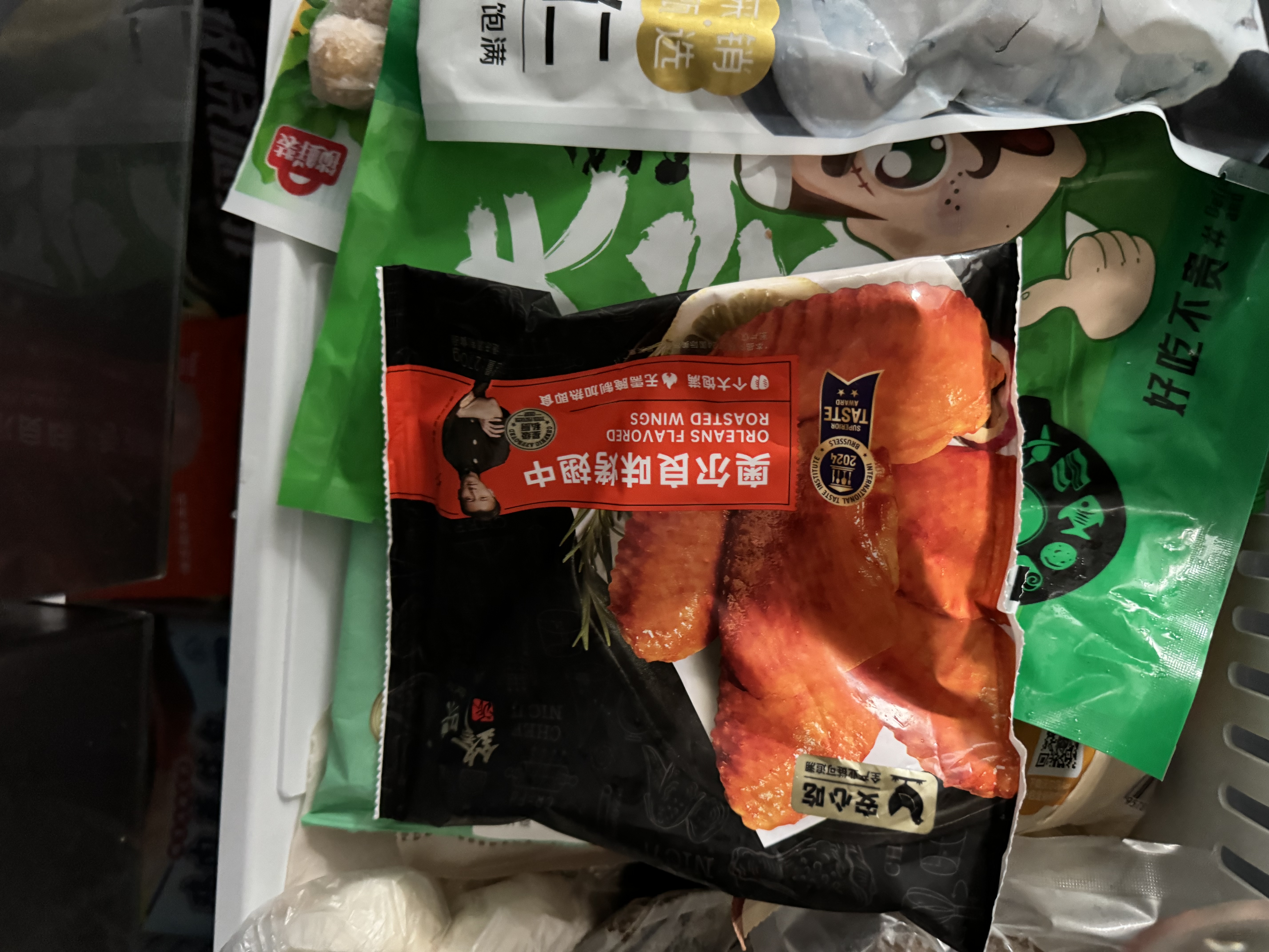 锋味派奥尔良烤鸡翅中翅 270g /袋冷冻半成品烤翅嘟嘟翅烧烤食材炸鸡 实拍图