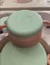 babycare儿童餐具辅食碗注水保温碗不锈钢叉勺宝宝吃饭喝水周岁礼盒粉饭盒 实拍图