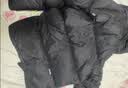 雪中飞秋冬新款羽绒服男女短款连帽时尚面包服90绒加厚保暖外套 实拍图