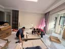 全友家居现代简约客厅岩板方形茶几高矮圆几电视柜组合落地置物柜家具 【京仓闪发】云母白|岩板|落地款茶几 岩板+大容量储物+多规格可选 实拍图