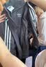 adidas复古风休闲梭织立领夹克早秋外套男女阿迪达斯官方三叶草   深灰   M 实拍图