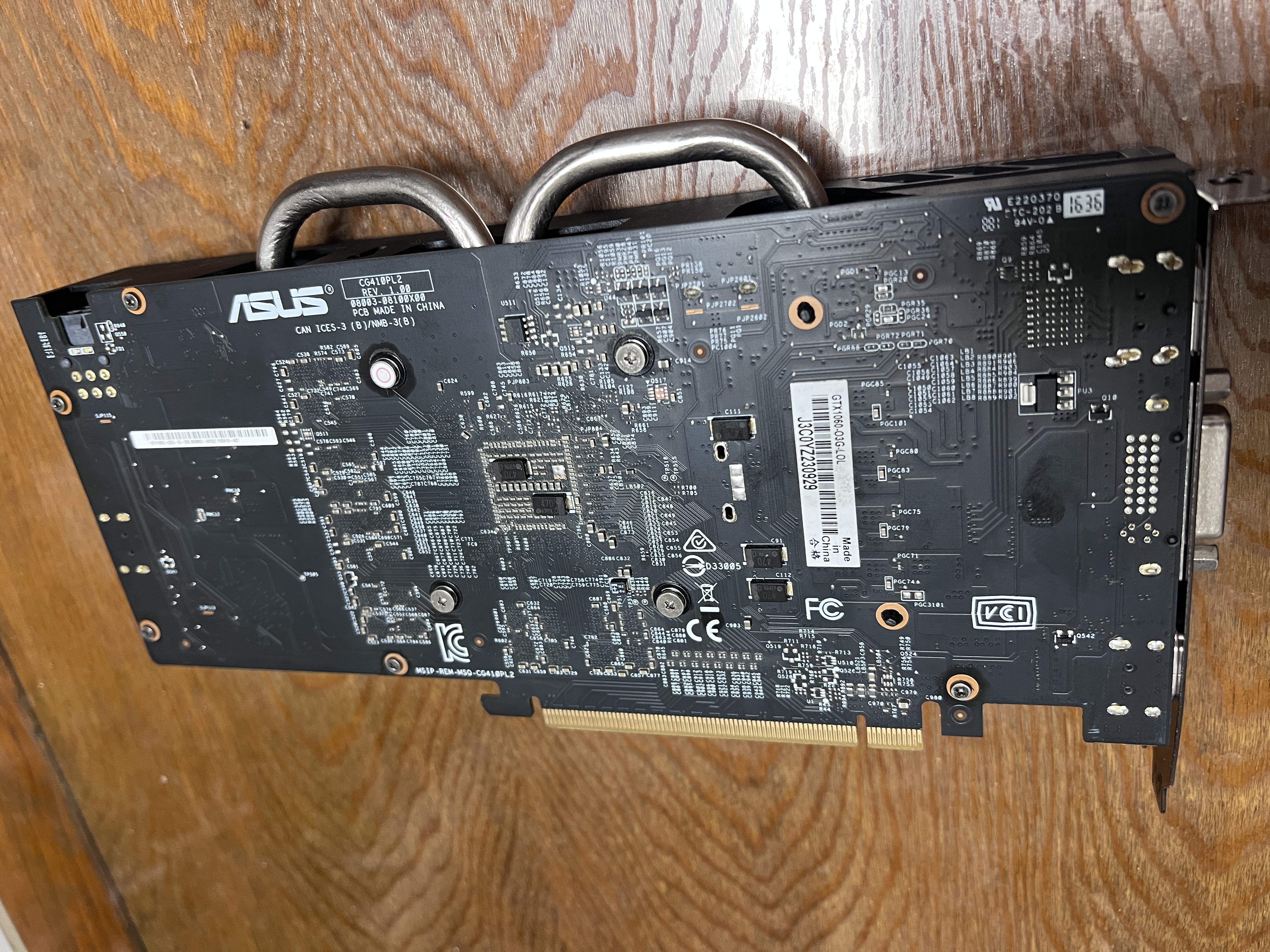 华硕（ASUS）3060ti/3070/3080/2060super/1660s/1080ti台式电脑游戏显卡 GTX1060 3G华硕 展机 实拍图