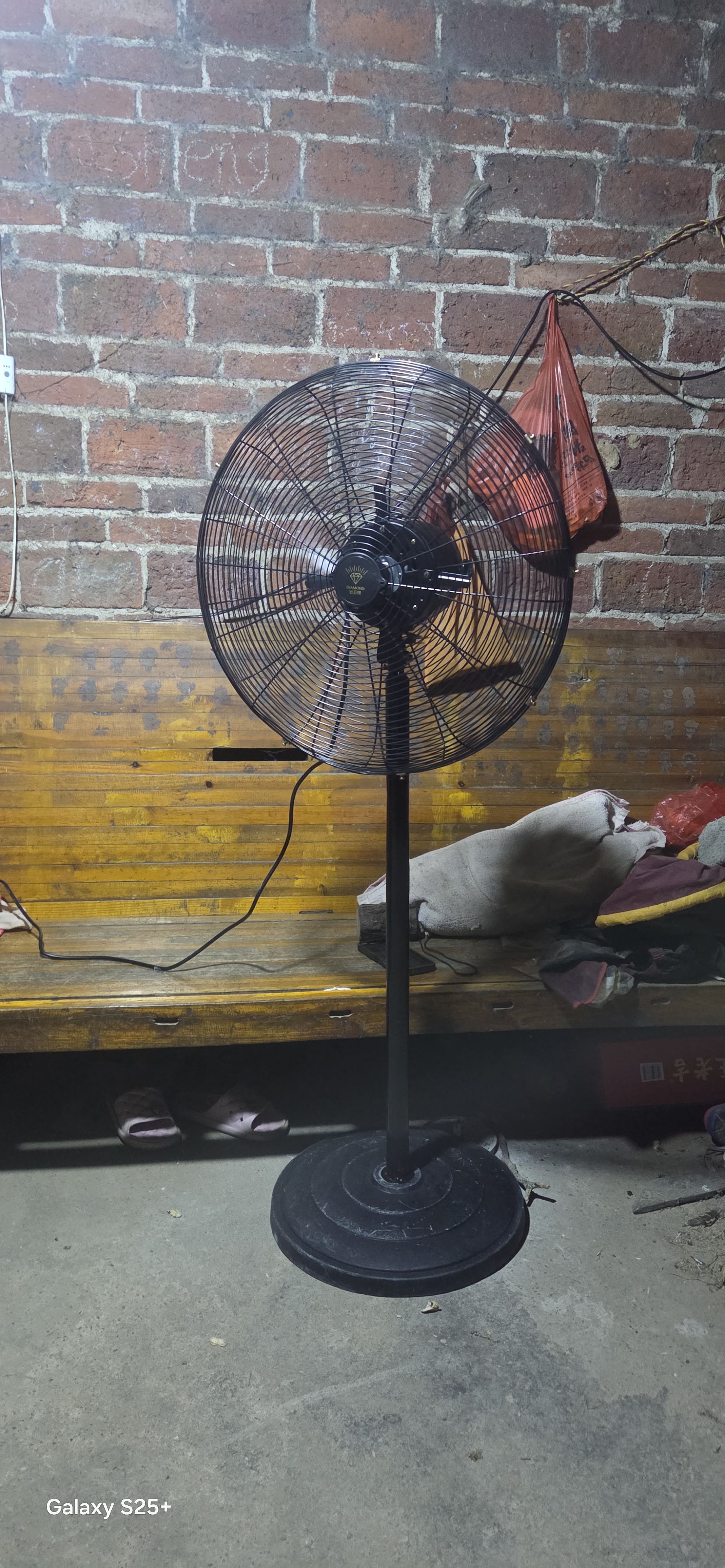 钻石牌工业风扇大风力电风扇牛角扇大功率工业大风扇工厂车间商用立式落地扇吹除甲醛FS-50 实拍图