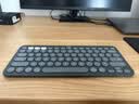 罗技（Logitech）时尚系列K390无线蓝牙键盘 超薄便携 K380升级版 黑色 79键 实拍图