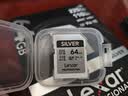 雷克沙（Lexar）64GB SD存储卡 U3 V30 佳能索尼富士尼康相机高速SD卡 读225MB/s 写110MB/s 4K超清录制 SD银卡 实拍图