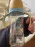贝亲（Pigeon）防胀气 自然成长翻盖直饮吸管 大童奶瓶330ml 马戏团 18月+ AA279 实拍图