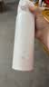 哈尔斯（HAERS）保温杯水杯男女生316L不锈钢吸管杯上学便携杯子 白500ml 实拍图
