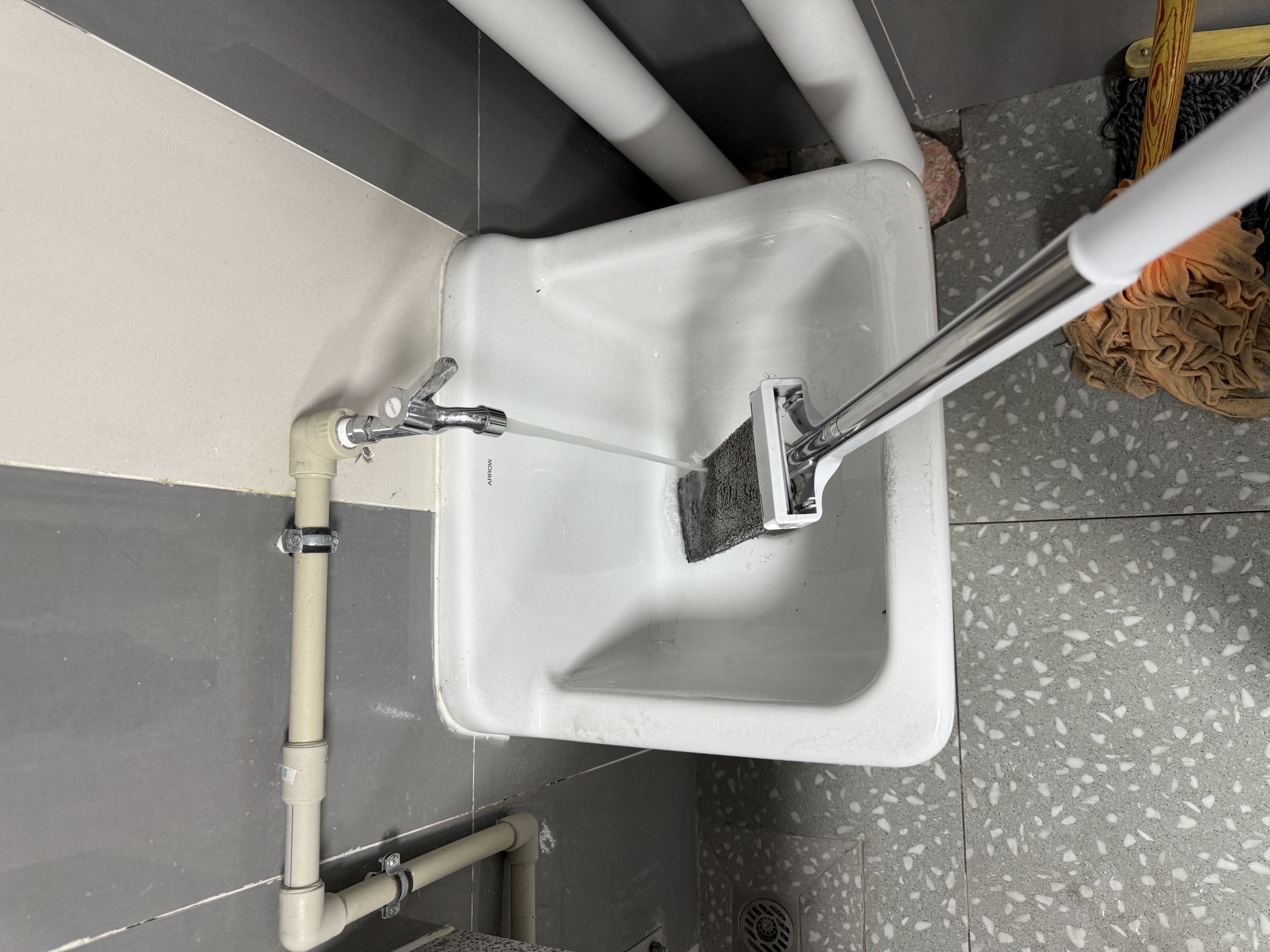欧莱多平板拖把38cm2布家用一拖净免手洗吸水拖布墩布干湿两用拖地神器 实拍图