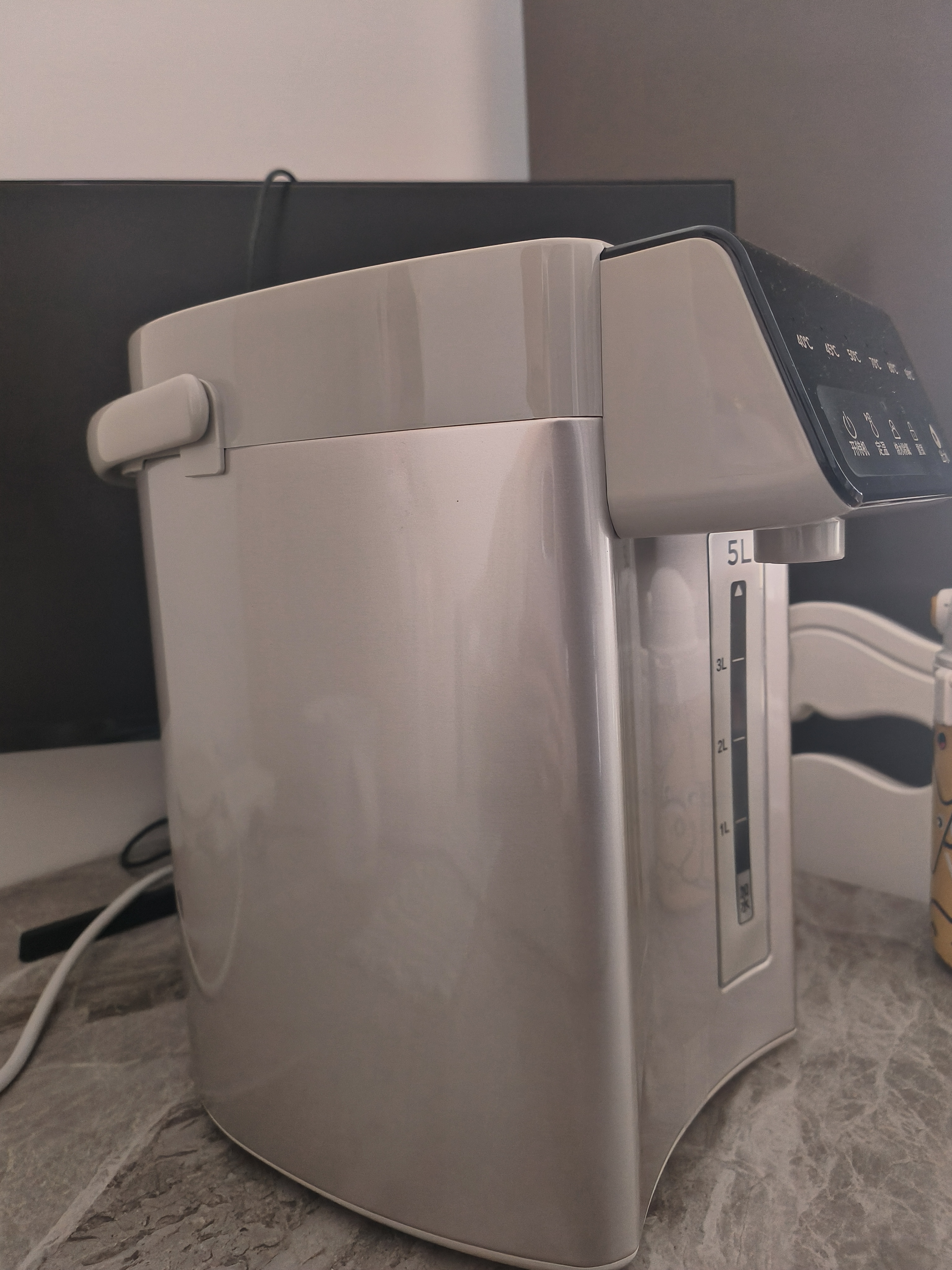 美的（Midea）电热水瓶2026新款净饮水机保温恒温一体控温热水壶304不锈钢内胆5L家用大容量泡奶机MK-SP50D10 实拍图