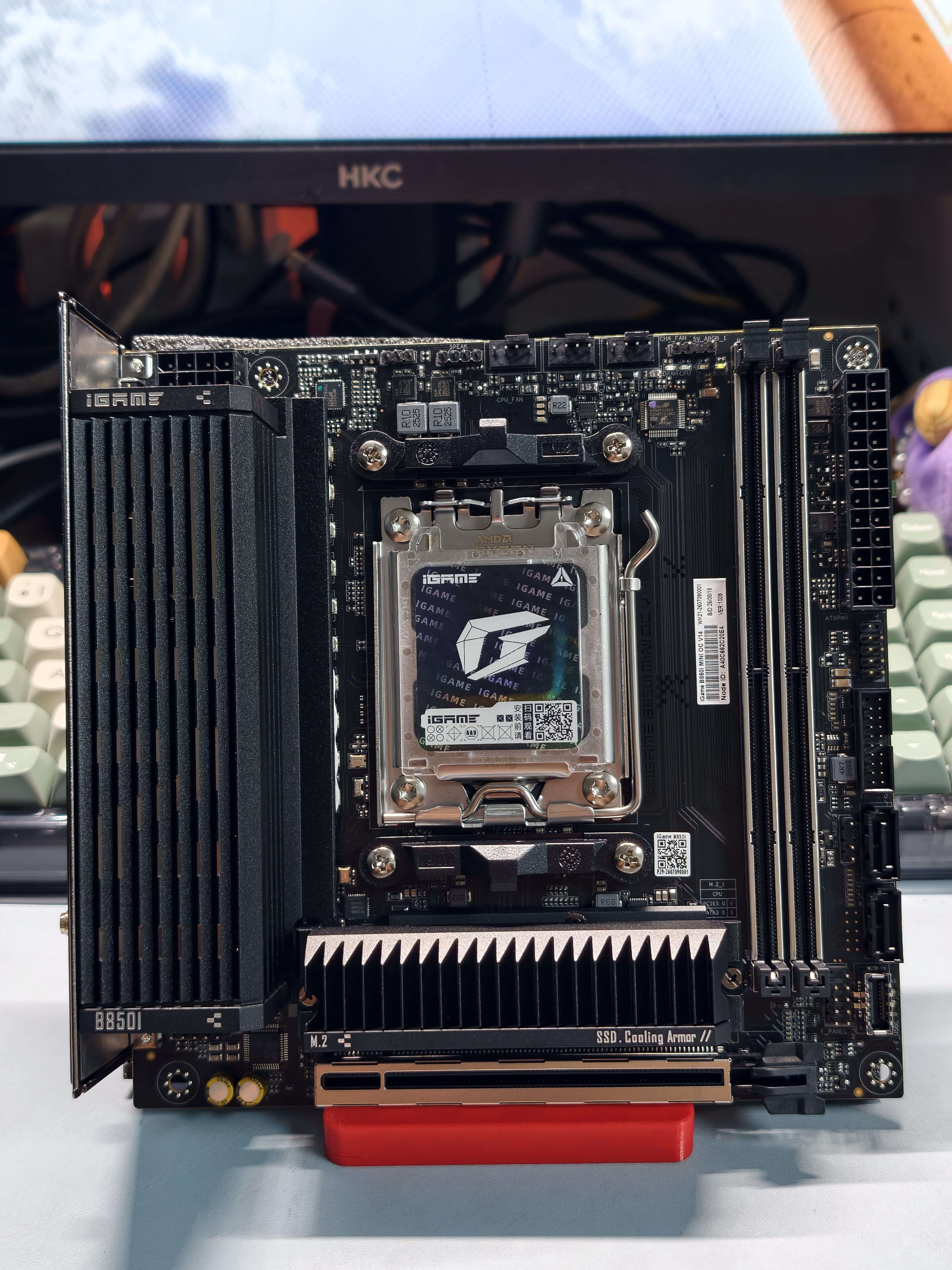 七彩虹（Colorful）iGame B850I MINI OC V14主板DDR5 支持CPU 9800X3D/9700X/7800X3D (AMD B850/socket AM5) 实拍图
