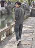 啄木鸟2026亨利领卫衣男款春秋季复古做旧宽松长袖T恤宽松上衣服男装 深灰色 XL 实拍图