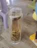 【京东物流配送】高硼硅双层玻璃杯大容量泡茶杯水杯子茶水分离杯 【双层加厚】茶杯350ml1只 实拍图