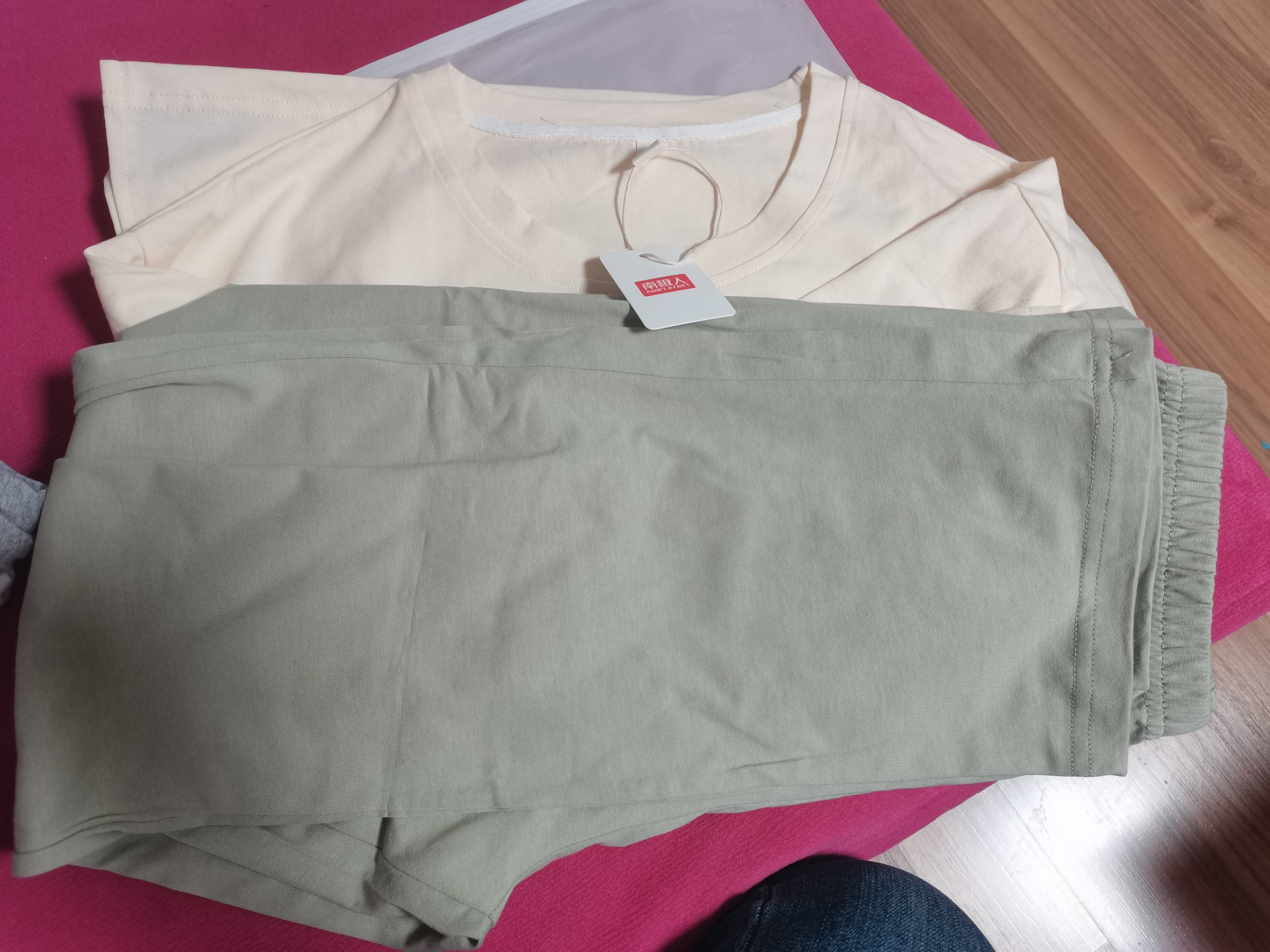 南极人睡衣女夏季2026年新款100%纯棉抗菌套头长袖可外穿家居服套装L 实拍图