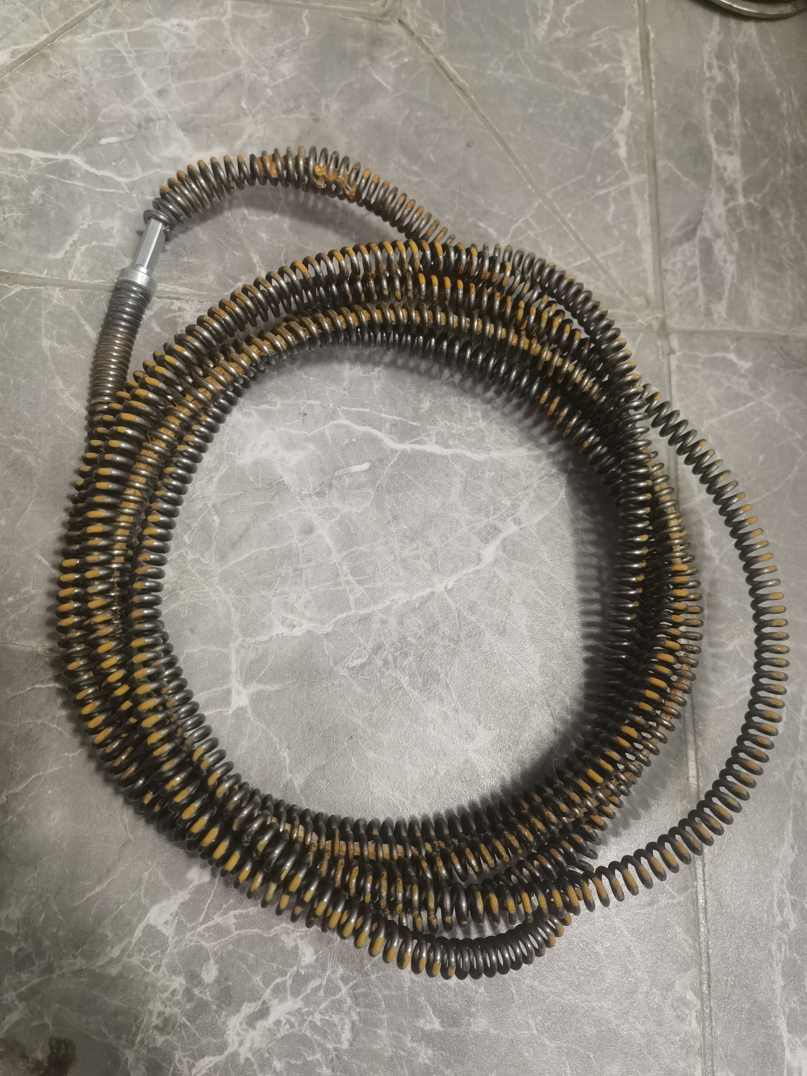 乐喏电钻管道疏通器通下水道清洁弹簧电动疏通下水道工具长3.5米弹簧 实拍图