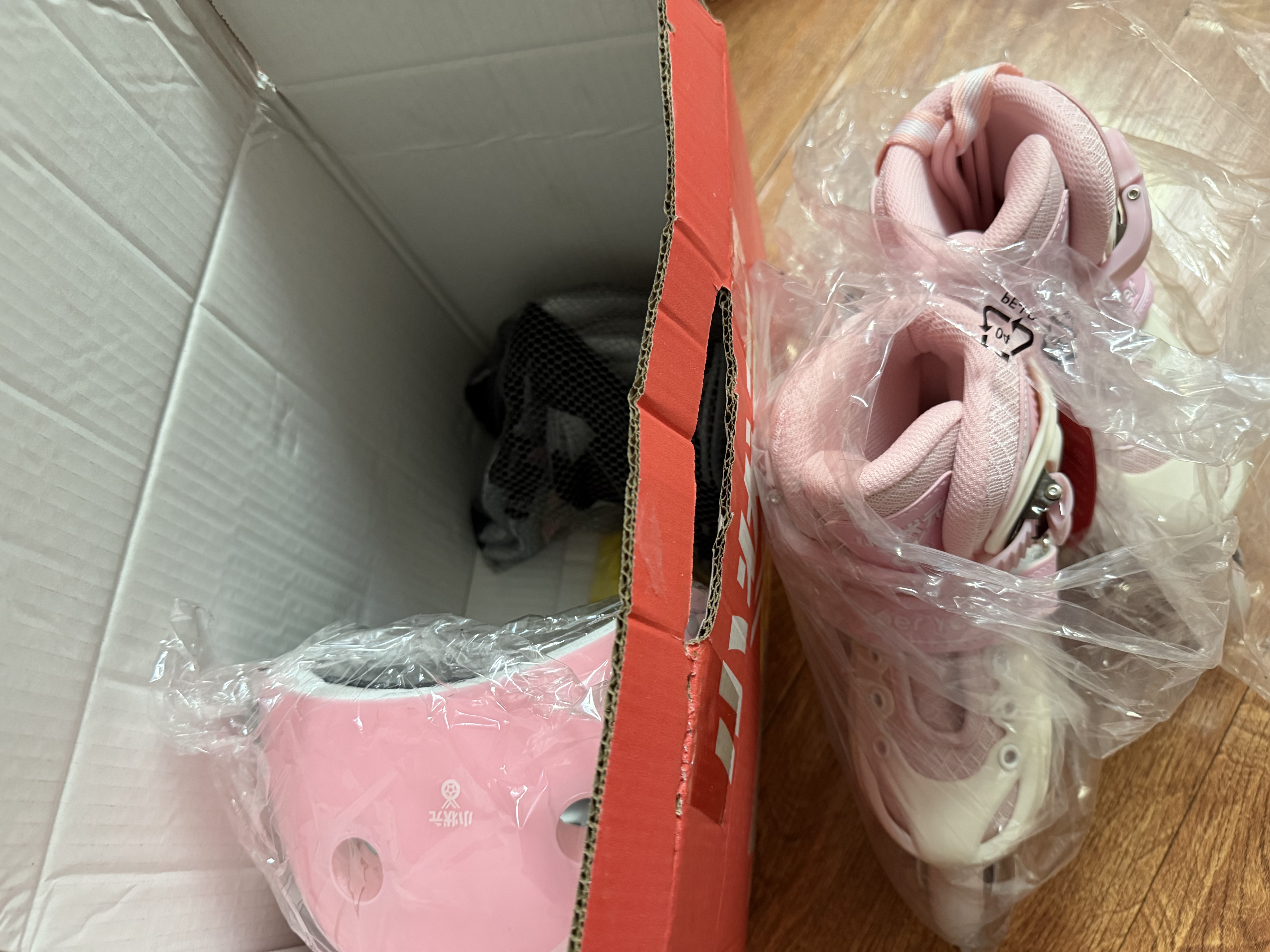 小状元儿童轮滑鞋6-12岁溜冰鞋全闪可调节生日礼物26年新升级 粉S 实拍图