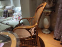 尤立藤椅三件套阳台桌椅茶几组合室内椅单人椅子藤制客厅藤会客洽谈椅 单张椅子(蜜糖色) 实拍图