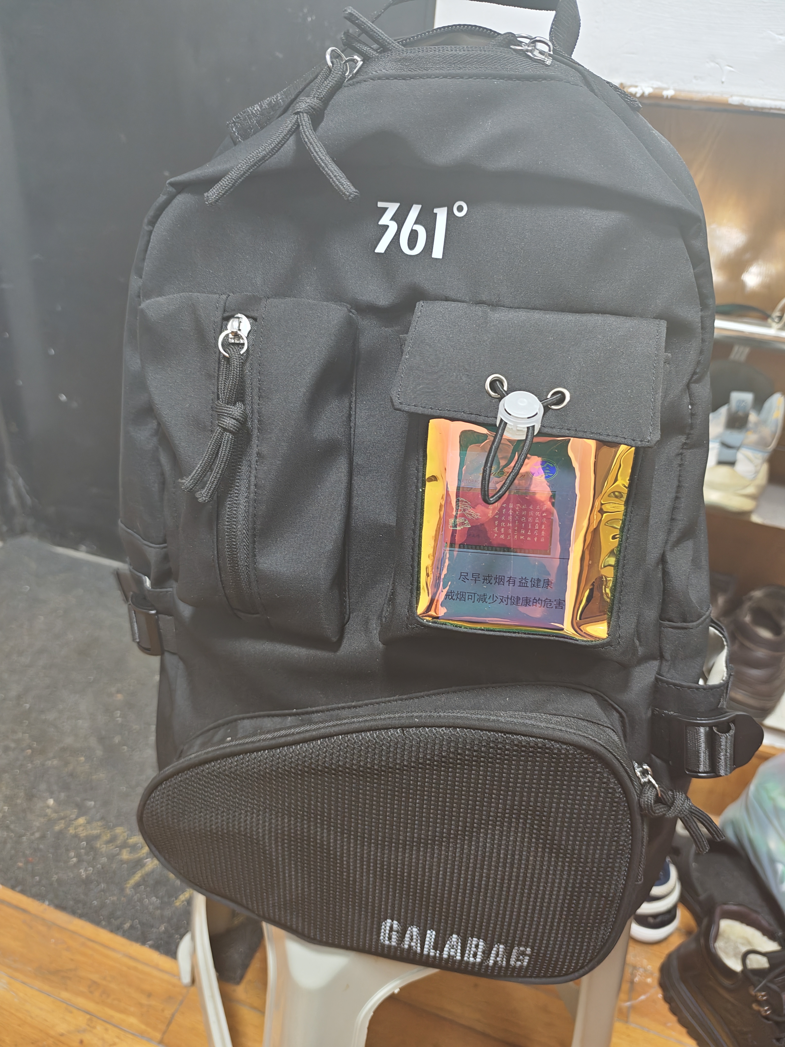 361°双肩包乒乓球包羽毛球包运动男女旅游休闲户外多功能轻便黑色 实拍图