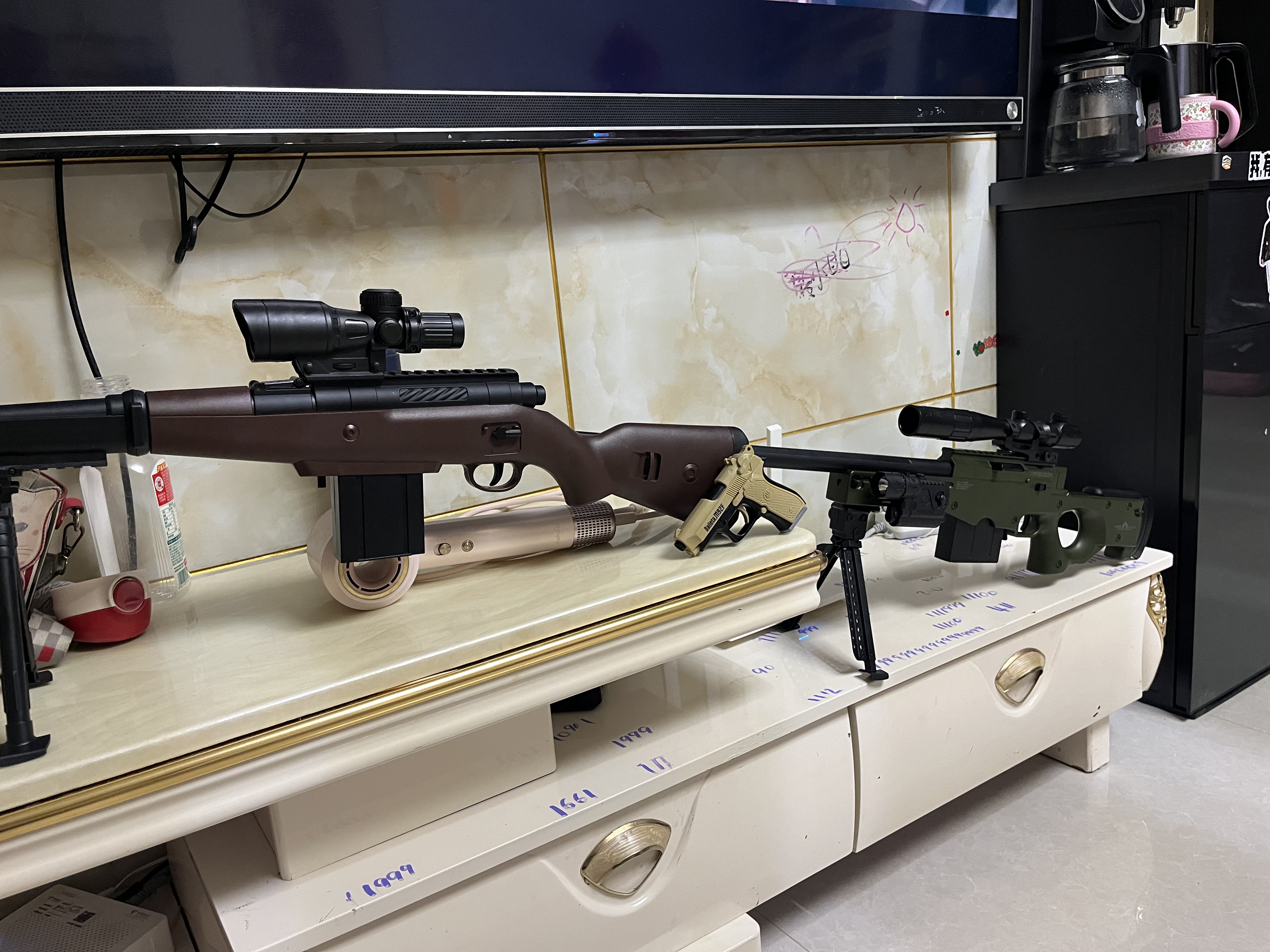 鸿趣儿童玩具枪三角洲AWM水泡珠M416水发珠突击步枪送男孩六一礼物 实拍图