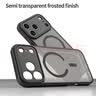 卡莱澳【肤感磁吸】适用iPhone17/18pro手机壳 苹果17/18pro保护套 无线充电磨砂防摔软边保护套 黑色 实拍图