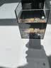 金晶超白玻璃桌面鱼缸小型家用办公室生态懒人全套造景小缸水草缸 裸缸+防滑垫 15*15*20 实拍图