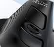 多彩（Delux）M618XU人体工学垂直鼠标立式静音办公有线电脑 便携可拆卸掌托 适用于惠普华硕联想笔记本黑色 实拍图