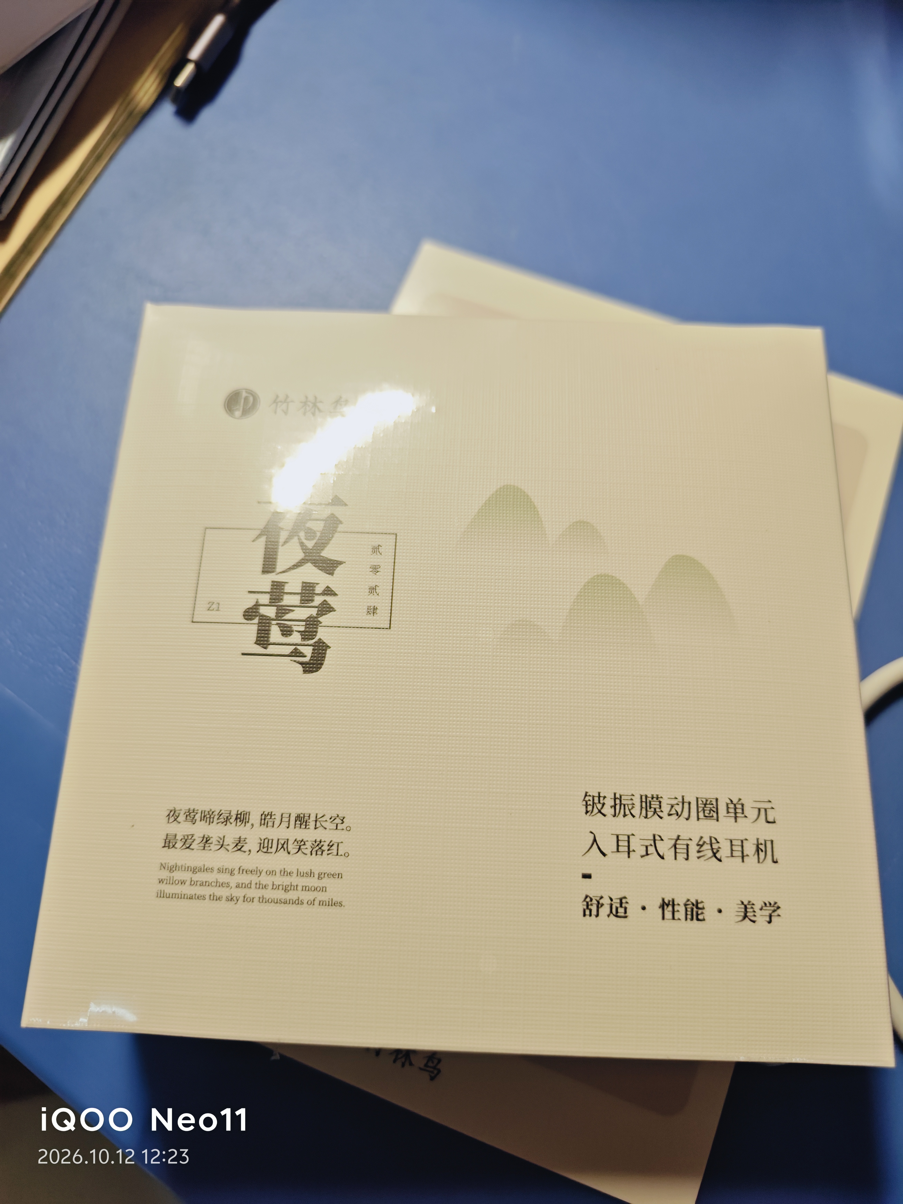 竹林鸟夜莺Z1入耳睡眠耳塞HiFi有线耳机直播K歌电脑游戏电竞无损音乐微型超小动圈高音质安卓适用手机 凝霜白3.5MM版 有麦版 实拍图