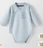 贝肽斯德绒婴儿衣服包屁衣春秋打底内搭长袖新生儿宝宝保暖连体衣 实拍图