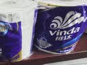 维达（Vinda）有芯卷纸 蓝色经典4层180克*30卷 加厚纸巾卫生纸卷筒纸 整箱 实拍图