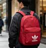 adidas休闲日常通勤运动双肩背包学生书包开学男女阿迪达斯三叶草   胜利红   NS(均码) 实拍图