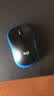罗技（Logitech）M185鼠标 无线鼠标 办公鼠标 对称鼠标 黑色蓝边 带无线2.4G接收器 实拍图
