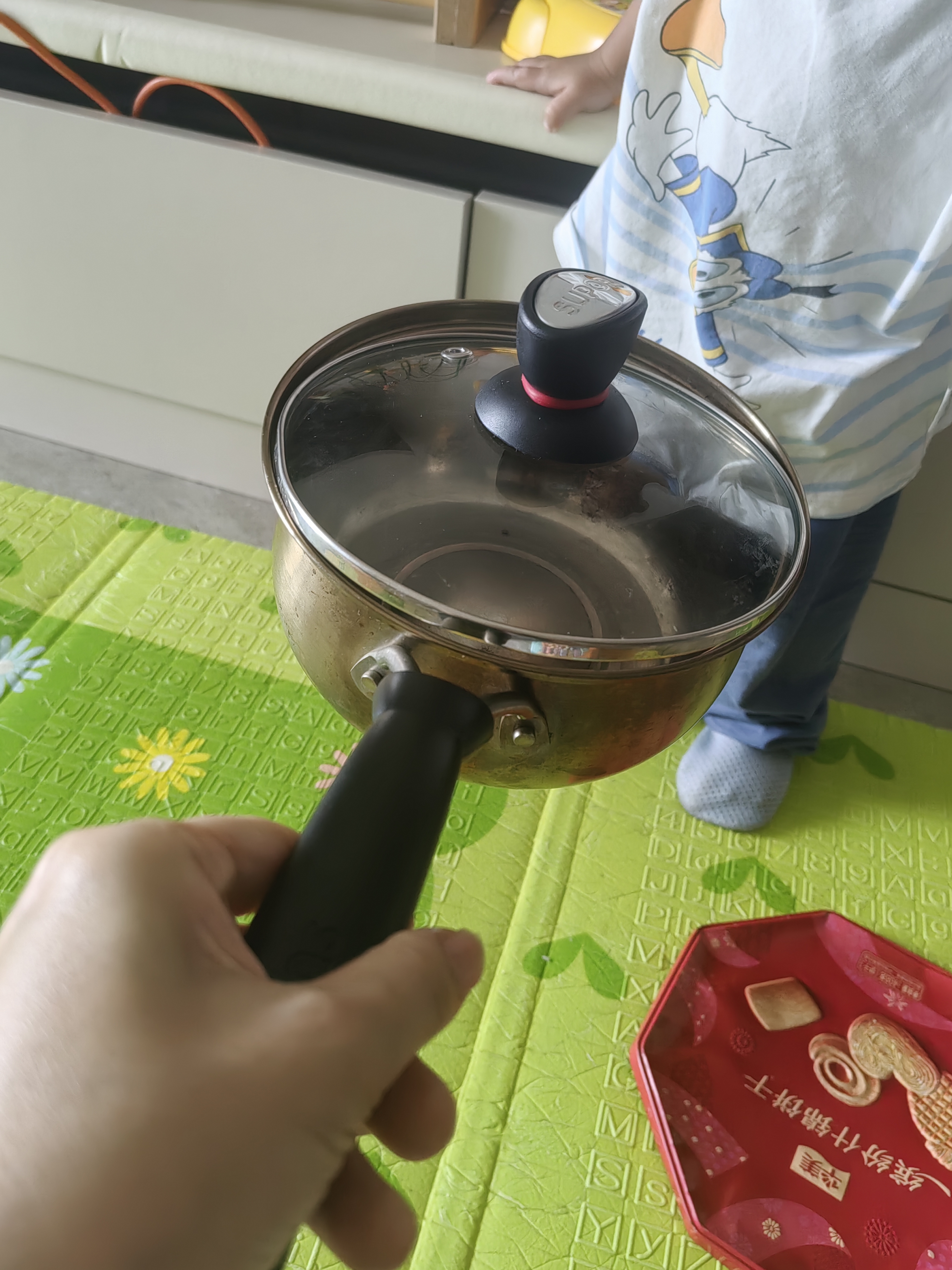 苏泊尔（SUPOR）304不锈钢无涂层磁炉家用小奶锅煮泡面热奶婴儿辅食锅16cm ST16H1 实拍图