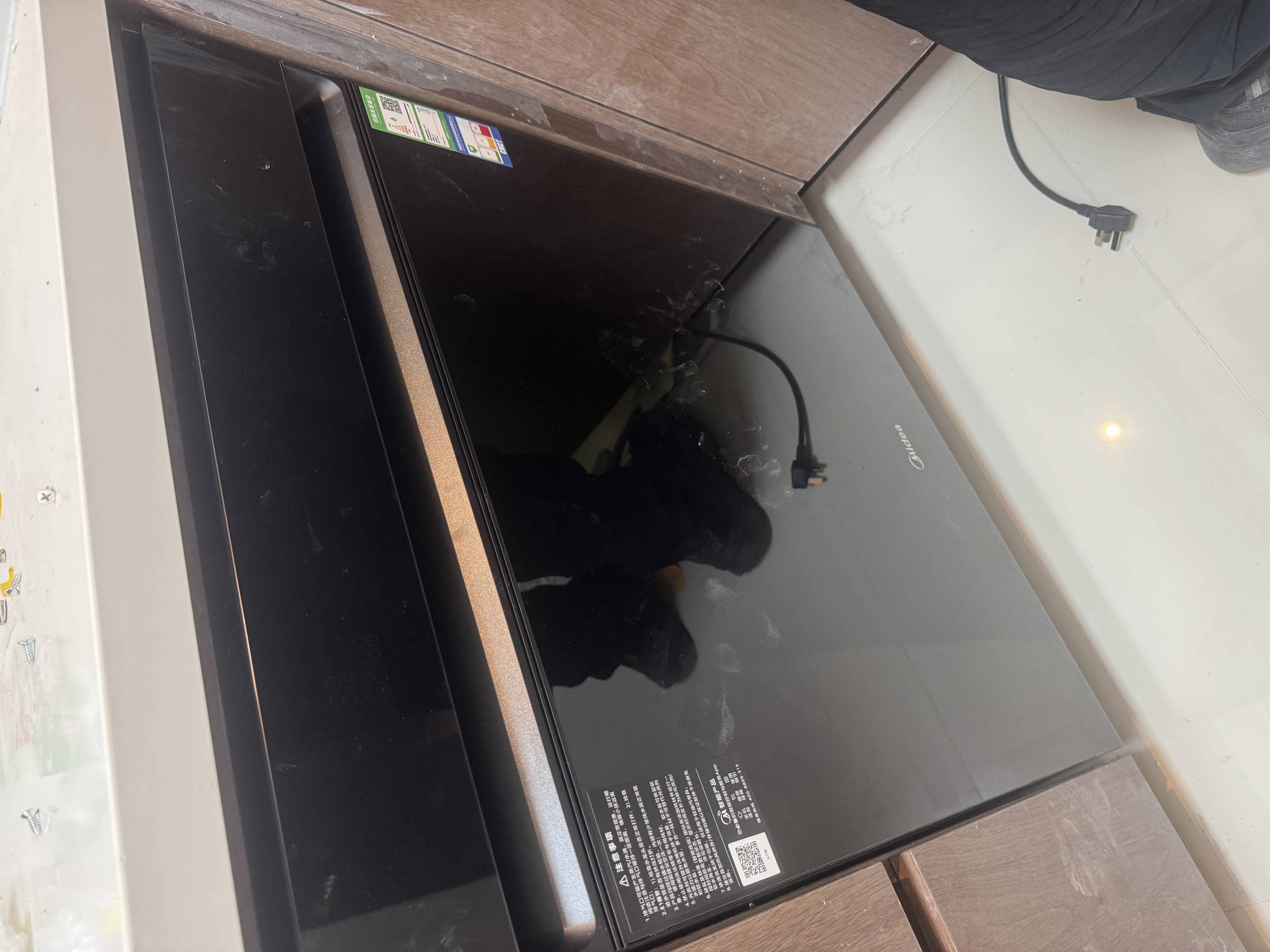 美的（Midea）【小西梅洗碗机X7黑】X6S Max旗舰升级 新国标 洗碗机嵌入式 150升以上万向喷臂 105℃热烘双烘干 实拍图